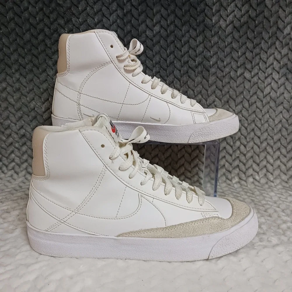 Nike Blazer Mid '77 SE GS Dance White Black Youth Sneakers Shoes Size 6Y